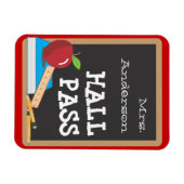 Leraren Tools Blackboard & Apple Hall Pass Magnet Magneet (Horizontaal)