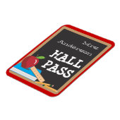 Leraren Tools Blackboard & Apple Hall Pass Magnet Magneet (Linkerzijde)