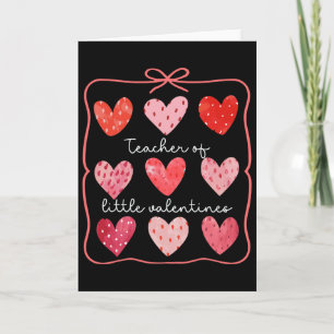 Leraren Valentijnsdag Coquette Aardbeien Harten Kaart