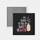 Leraren Valentijnsdag - Mijn klas is vol met schat Magneet (Voorkant / Achterkant)