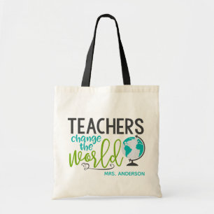 Leraren veranderen de persoonlijke naam van de Wer Tote Bag