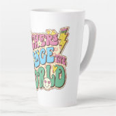 Leraren veranderen de wereld latte mok (Rechterhoek)