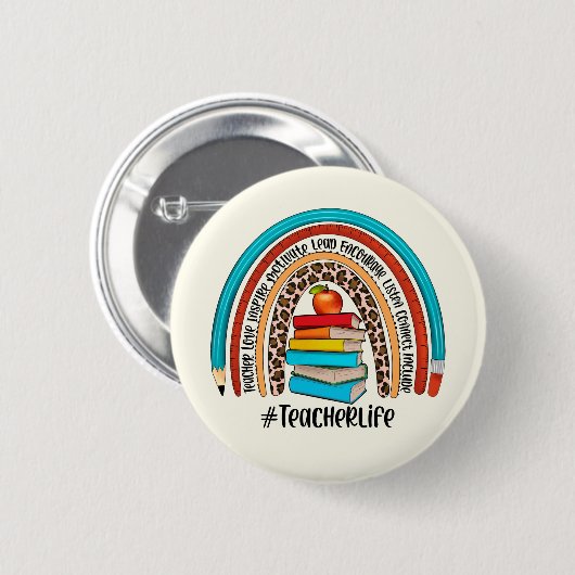 Leraren veranderen de wereld Pin Button (Voorkant /achterkant)