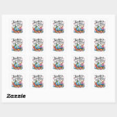 Leraren veranderen de wereld vierkante sticker (Vel)