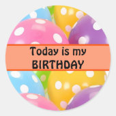 Leraren Verjaardag Stickers (Voorkant)