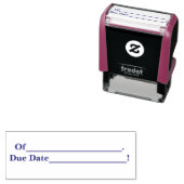 Leraren vervaldatum huiswerkstempel zelfinktende stempel (In situ)