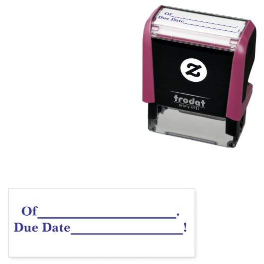 Leraren vervaldatum huiswerkstempel  zelfinktende stempel (In situ)