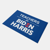 Leraren voor Biden Harris Custom Text Blue Deurmat (Schuin)