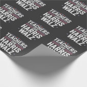 Leraren voor Harris Walz 2024 Verkiezing Kamala Ti Cadeaupapier (Hoek)