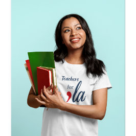 Leraren voor 'la Kamala Harris. Wit T-shirt