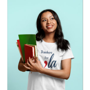 Leraren voor 'la Kamala Harris. Wit T-shirt