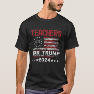 Leraren voor Trump 2024 Grappige Verkiezingen VS V T-shirt