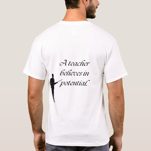 Leraren vormen de toekomst t-shirt (Achterkant)