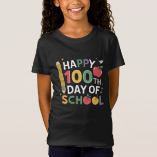 Leraren Vrolijke 100 Dagen 100e Dag van School T-shirt