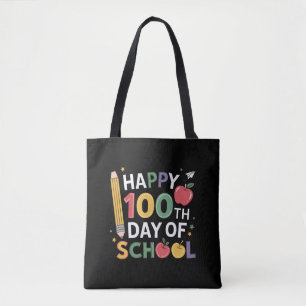 Leraren Vrolijke 100 Dagen 100e Dag van School Tote Bag