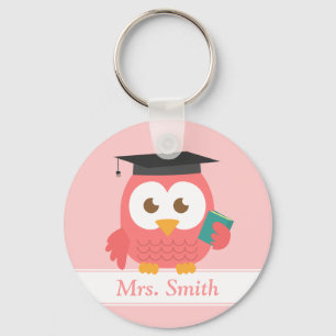 Leraren Waardering, Roze Uil Sleutelhanger