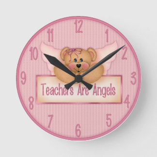 Leraren zijn Angels Wall Clock. Ronde Klok