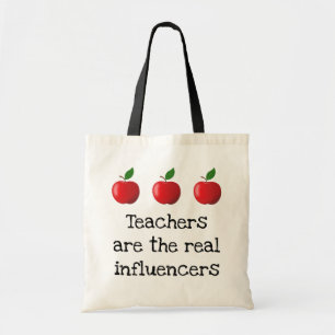 "Leraren zijn de echte invloedrijke appels" Tote Bag