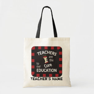 Leraren zijn de kern van ons onderwijs   DIY-naam Tote Bag