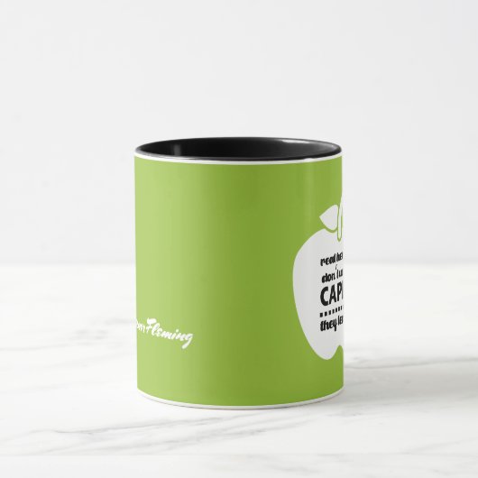 Leraren zijn echte helden. Aangepaste naam Mok (Midden)