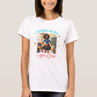 Leraren zijn Echte Helden Verklaring van de Waarde T-shirt