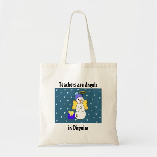 Leraren zijn engelen in vermomming tote bag (Voorkant)