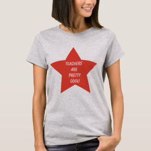 Leraren zijn koel grijs t-shirt