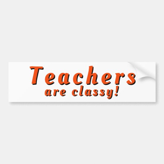 Leraren zijn lerarenopleiding bumpersticker (Voorkant)