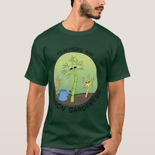 Leraren zijn neuronentuinmannen vintage t-shirt (Voorkant)