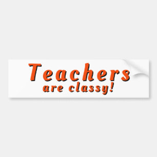 Leraren zijn stijlvolle schoolgrap bumpersticker