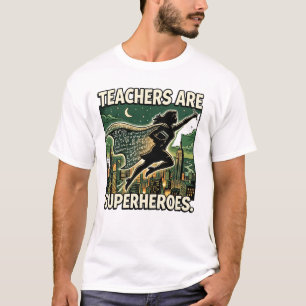 Leraren zijn superhelden Superheld leraar Wiskunde T-shirt