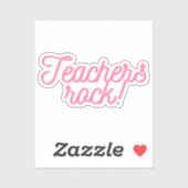 Leraren zijn te gek! sticker (Vel)
