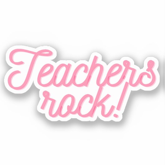 Leraren zijn te gek! sticker (Voorkant)