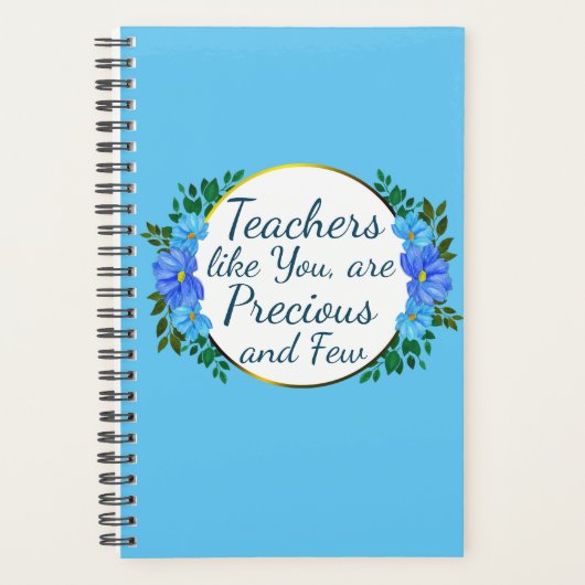 Leraren zoals jij zijn Precious en Weinig Blue Flo Planner (Voorkant)