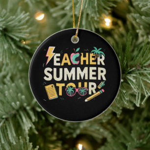 Leraren Zomer Tour 2024 Laatste Schooldag  Keramisch Ornament