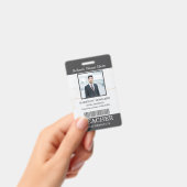 Lerarena ID-kaart Naam School Sjabloon Foto Badge  (Handheld)