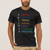 Lerarenaflatingswoordspelfun T-shirt (Voorkant)