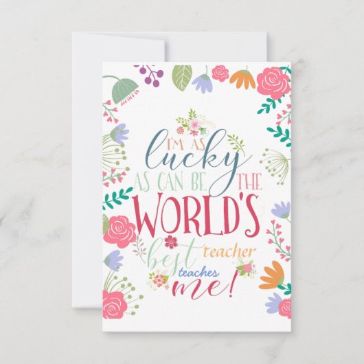 lerarenappreciatieweek kaart (Voorkant)