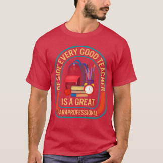 Lerarenassistent Geweldige Paraprofessional vintag T-shirt