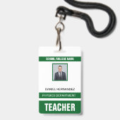 Lerarenauthenticatiekaart Badge (Voorzijde met lanyard)