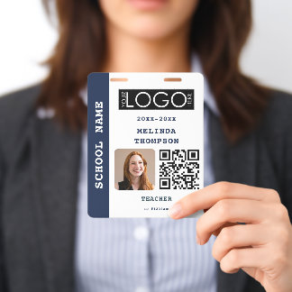 Lerarenauthenticatiekaart School Kantoor Naam Foto Badge