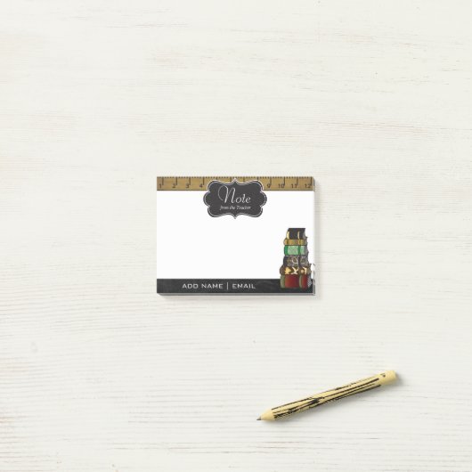 Lerarenboeken | personaliseren post-it® notes (Op bureau)