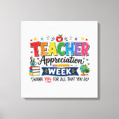 Lerarendag – Dank u wel Canvas Afdruk (Voorkant)