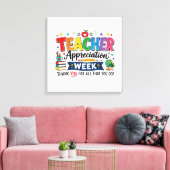 Lerarendag – Dank u wel Canvas Afdruk (Insitu (Woonkamer))