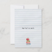 Lerarendag Gnome Met Hart Bedankkaart (Achterkant)