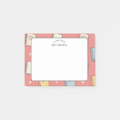 Lerarendag Oranje Boek Patroon  Post-it® Notes (Voorkant)
