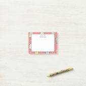 Lerarendag Oranje Boek Patroon  Post-it® Notes (Op bureau)