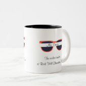 lerarendag tweekleurige koffiemok (Voorkant rechts)