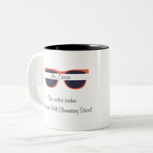  lerarendag tweekleurige koffiemok (Voorkant links)