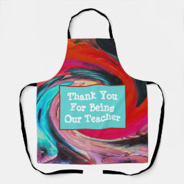 Lerarendag Vivid Wervelende Tie Dye Schort